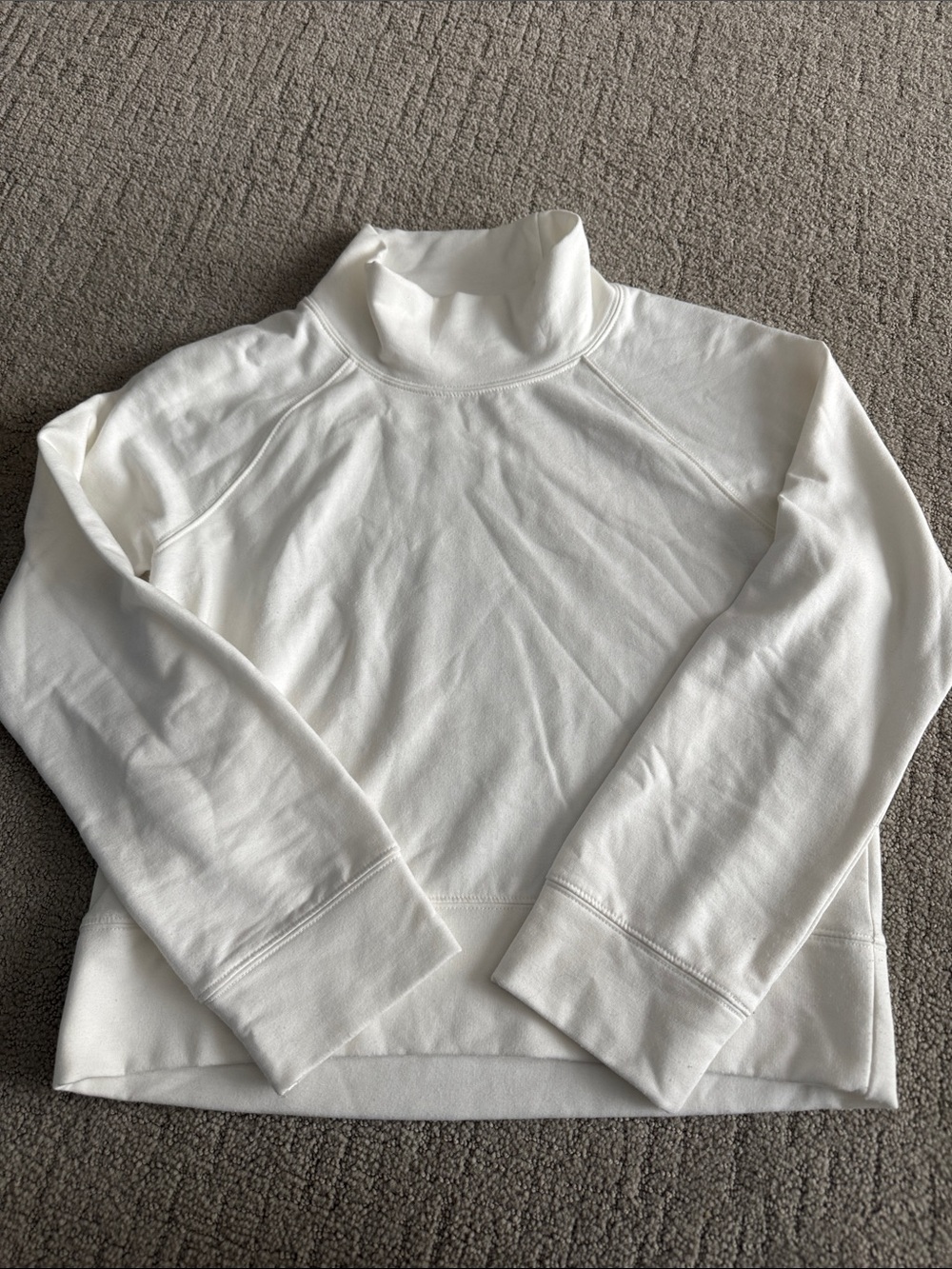 Splendid x Cella Jane Cozy White Turtleneck Sweatshirt